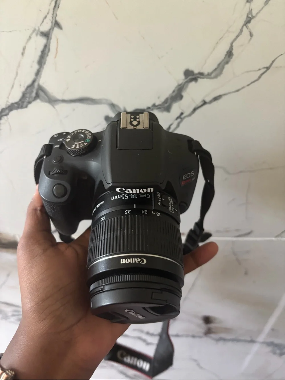 Canon EOS Rebel T7 DSLR Camera EF-S 18-55mm f/3.5-5.6 IS I|